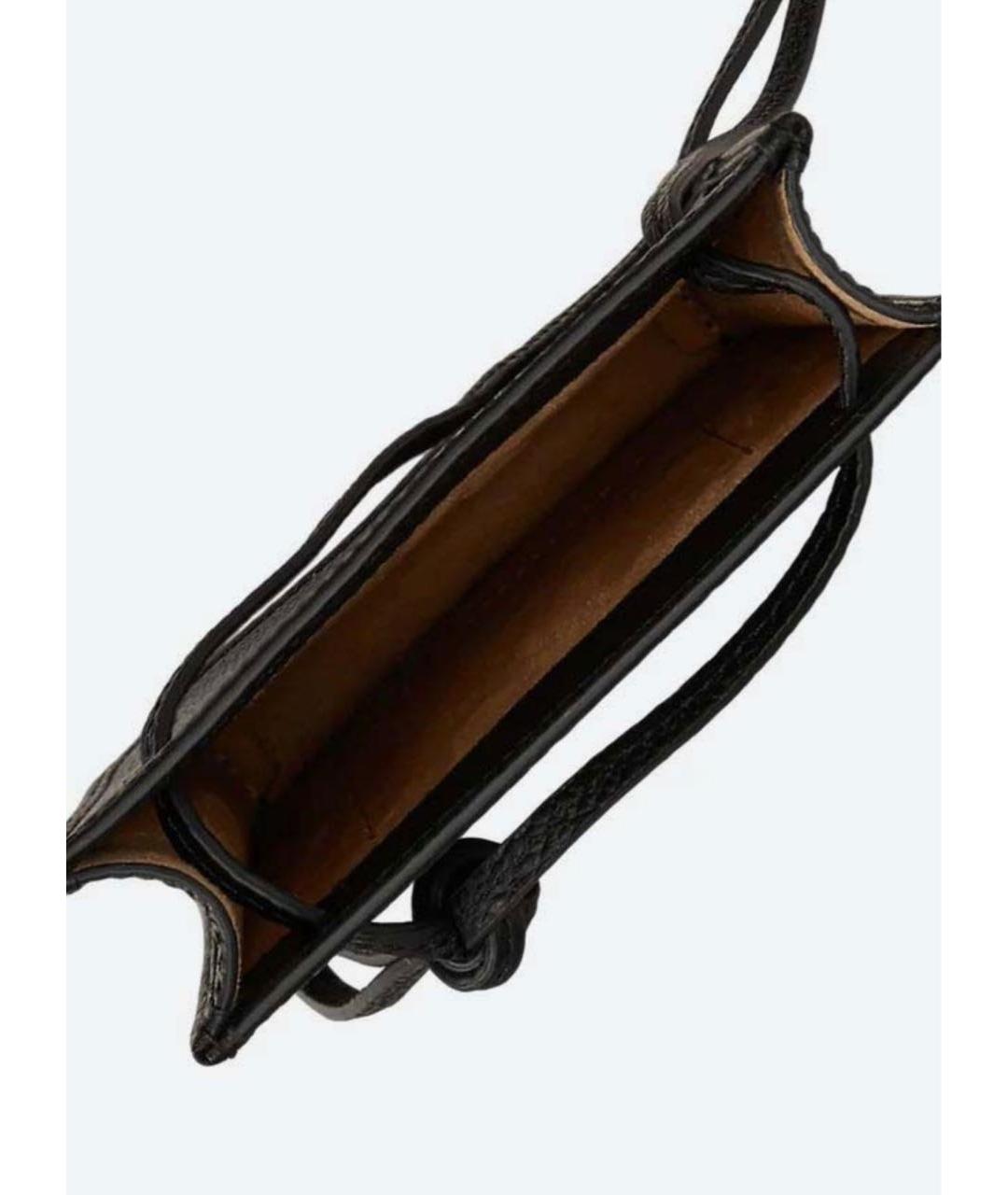 POLO RALPH LAUREN Черная кожаная сумка через плечо, фото 4