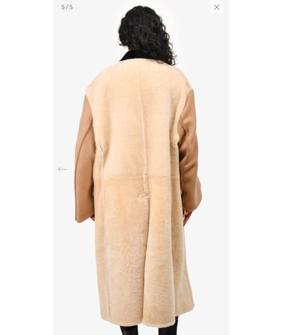 MARNI Бежевая шерстяная дубленка, фото 8