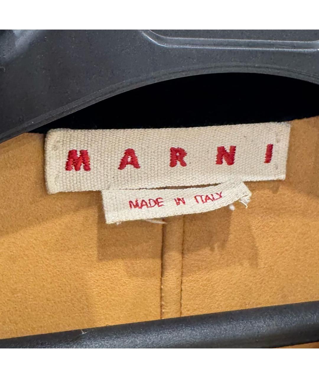 MARNI Бежевая шерстяная дубленка, фото 4