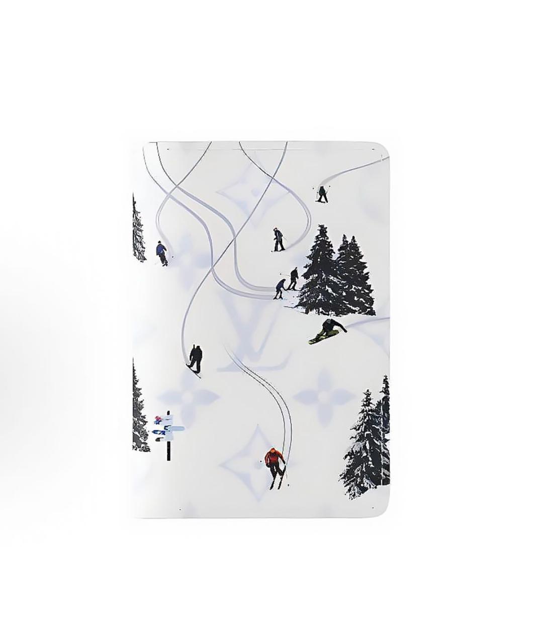 LOUIS VUITTON Белый кожаный кардхолдер, фото 5