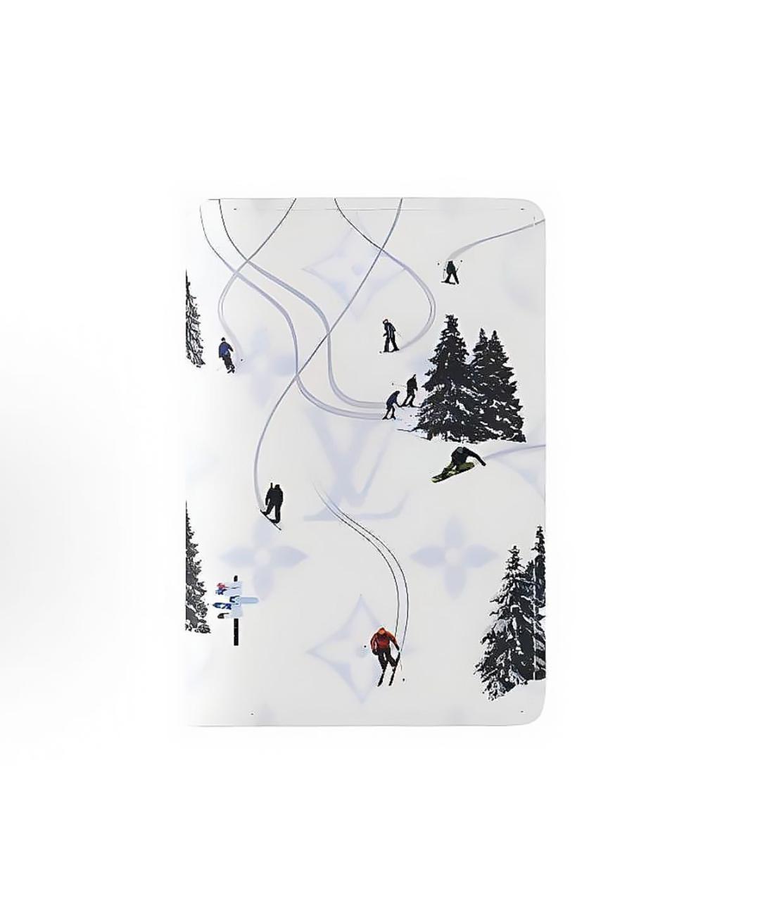 LOUIS VUITTON Белый кожаный кардхолдер, фото 1