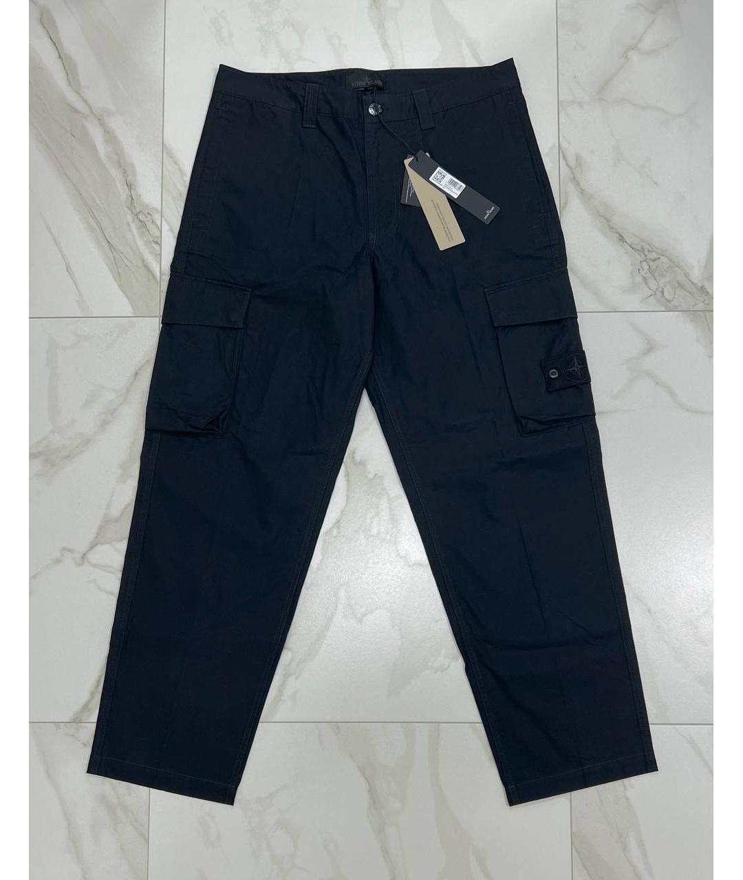 STONE ISLAND Черные повседневные брюки, фото 10