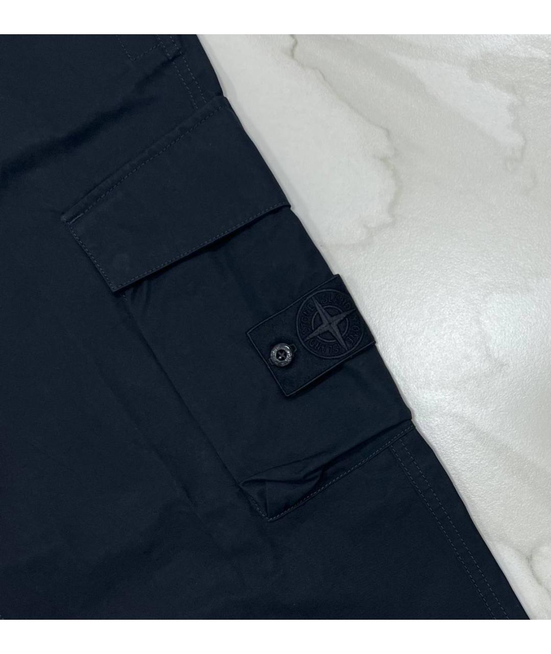 STONE ISLAND Черные повседневные брюки, фото 2