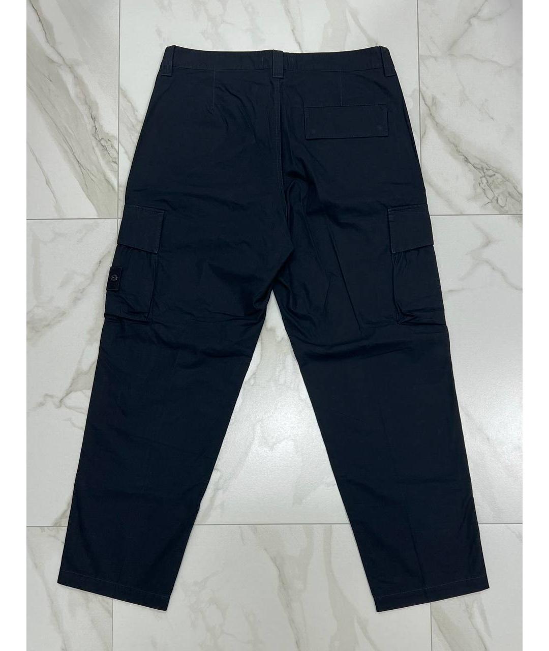 STONE ISLAND Черные повседневные брюки, фото 4