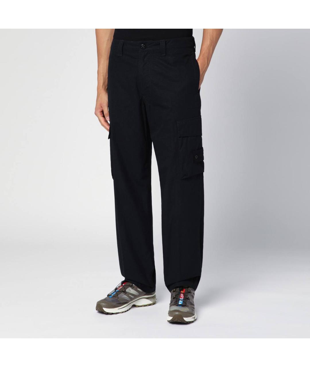 STONE ISLAND Черные повседневные брюки, фото 7