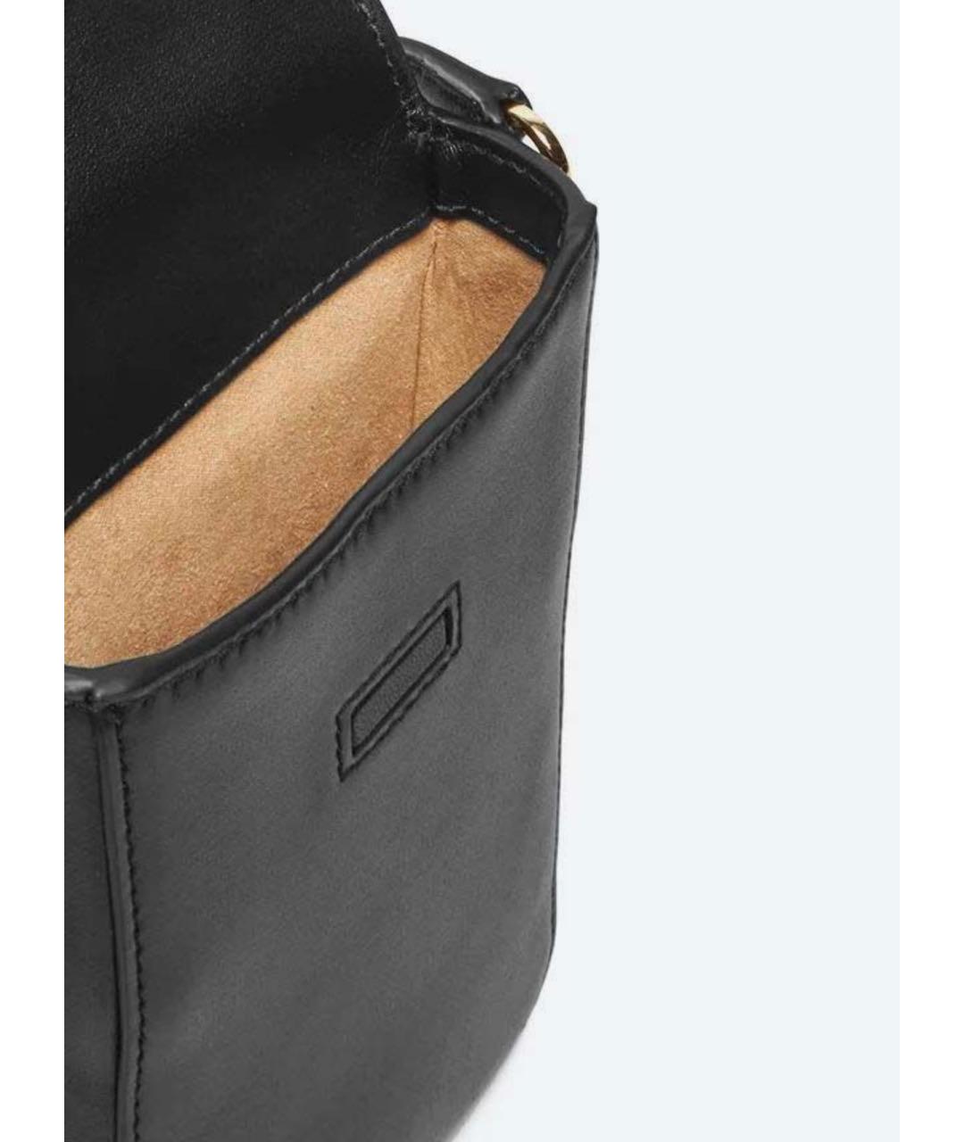 POLO RALPH LAUREN Черная кожаная сумка через плечо, фото 4