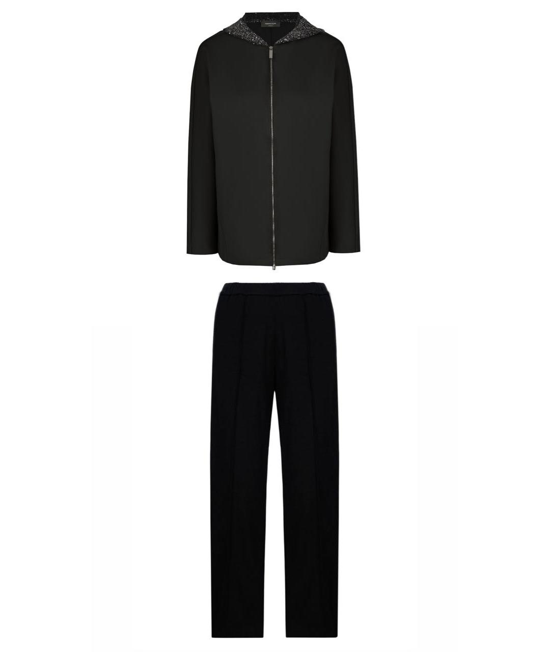 FABIANA FILIPPI Черный хлопковый костюм с брюками, фото 1