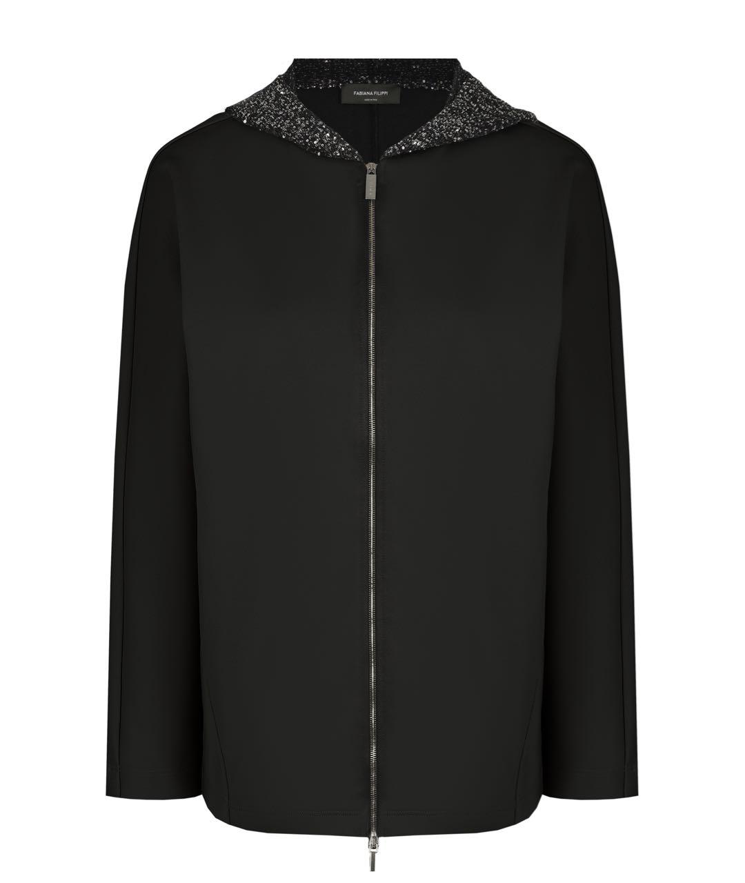 FABIANA FILIPPI Черный хлопковый костюм с брюками, фото 2