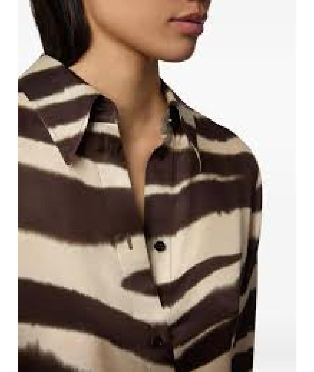 NINA RICCI Коричневая вискозная блузы, фото 2