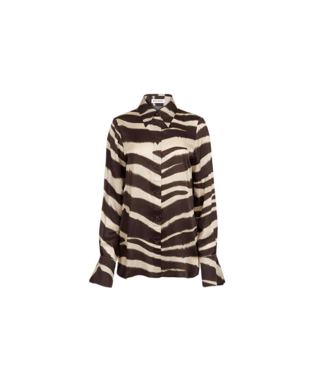 NINA RICCI Коричневая вискозная блузы, фото 1