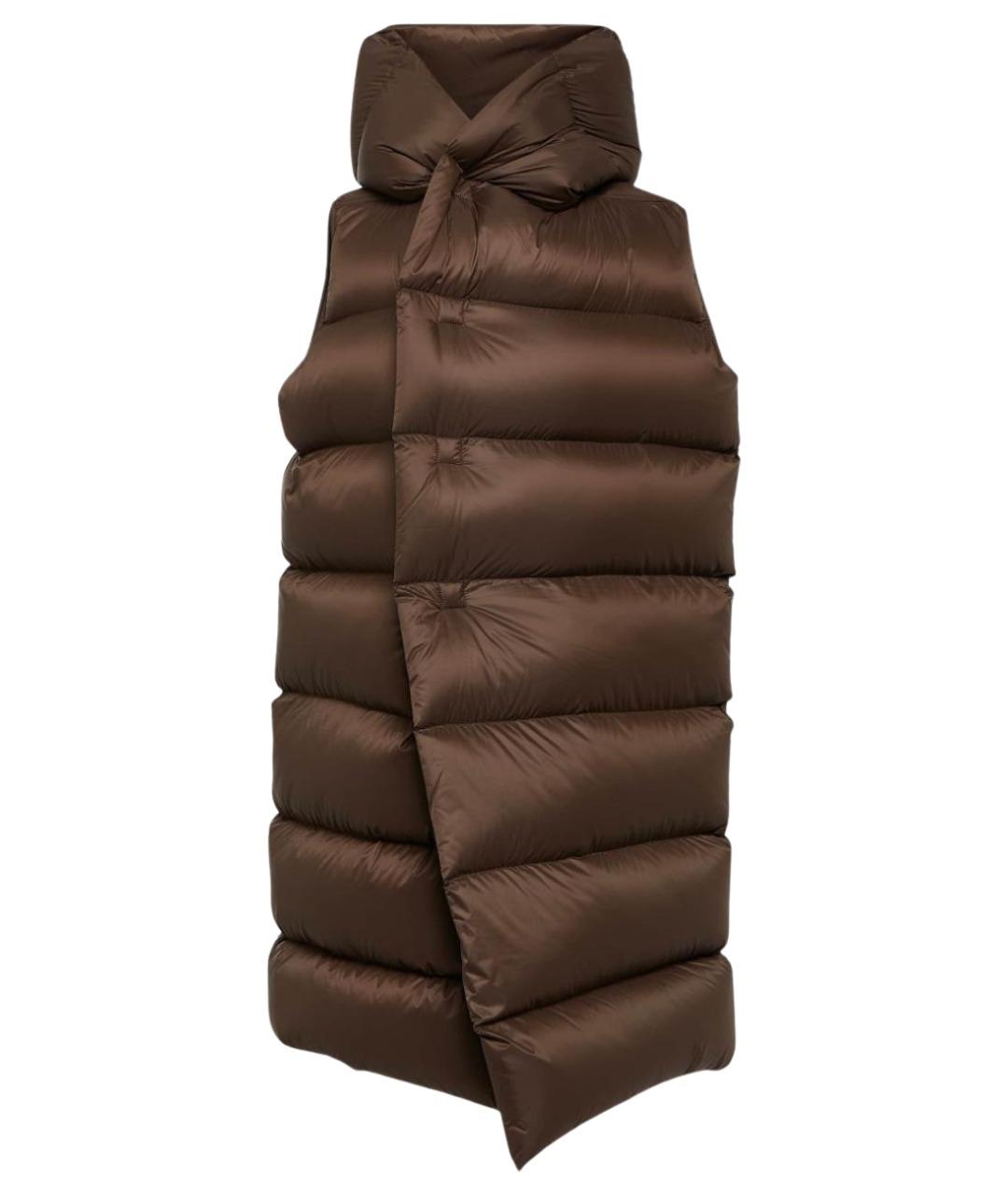 RICK OWENS Коричневый жилет, фото 1