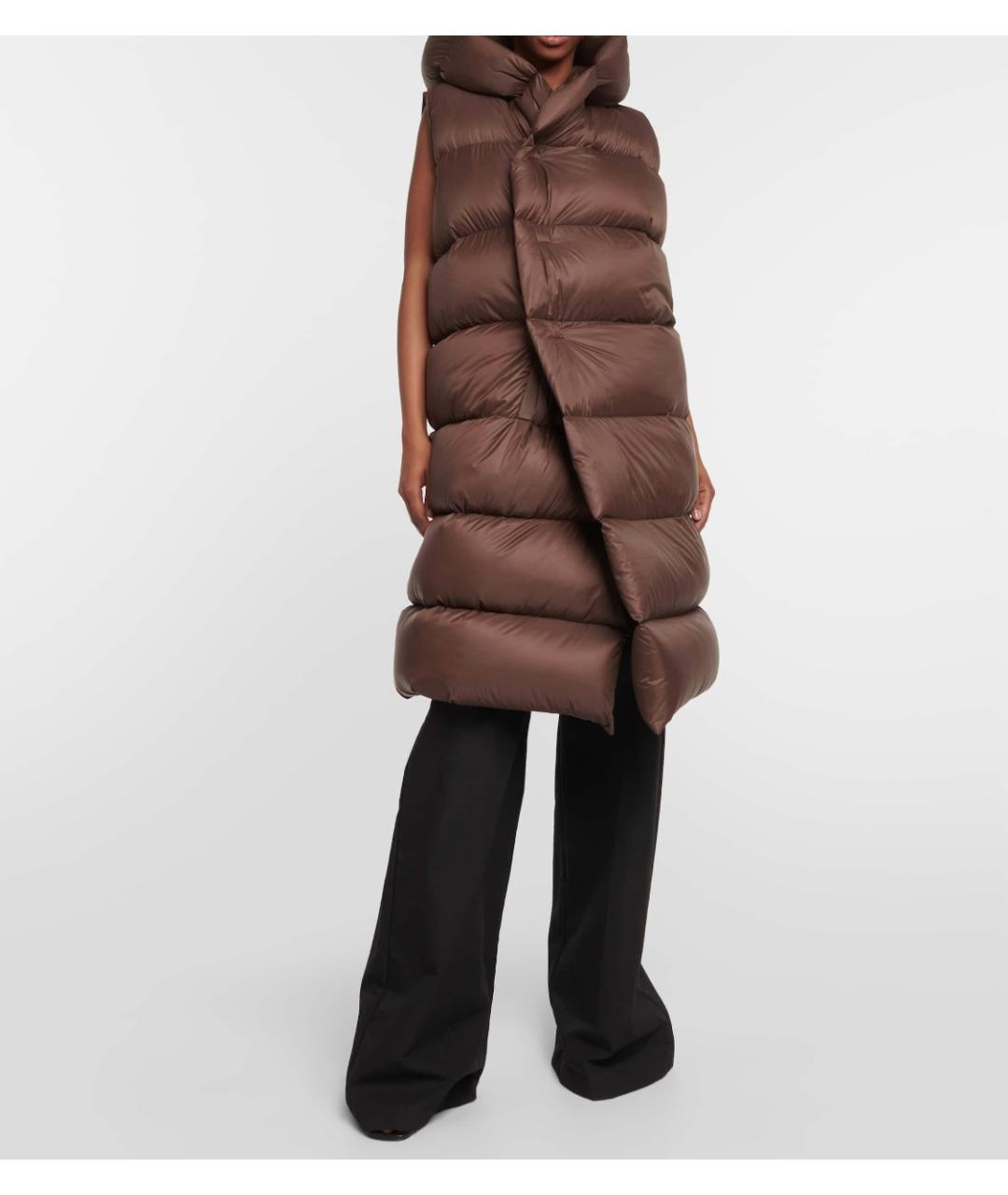 RICK OWENS Коричневый жилет, фото 2