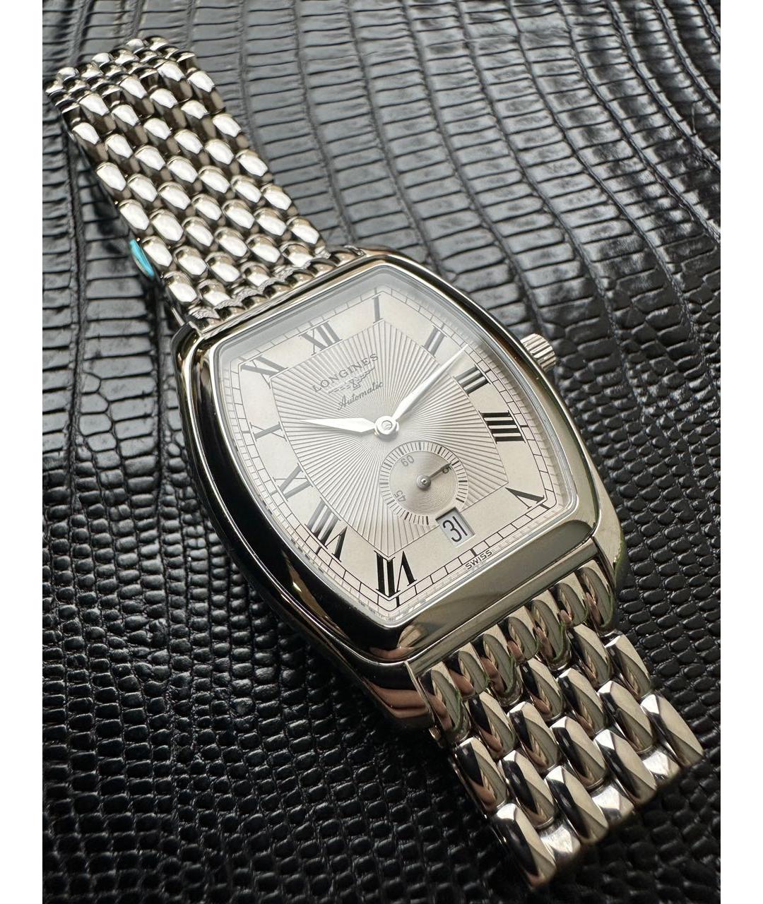 LONGINES Серебряные стальные часы, фото 9