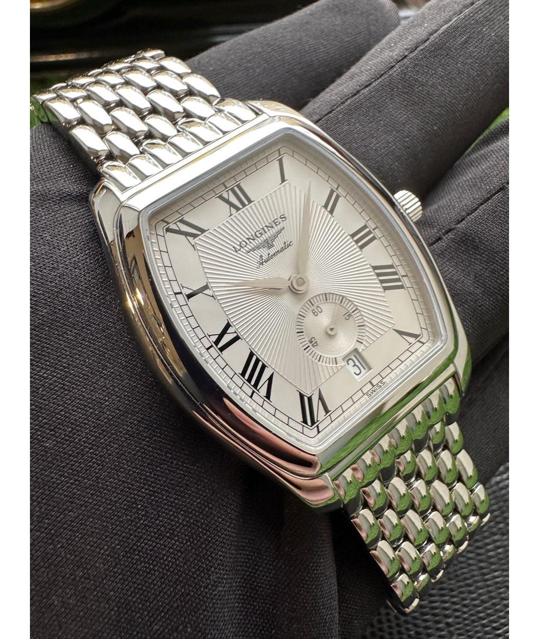 LONGINES Серебряные стальные часы, фото 2