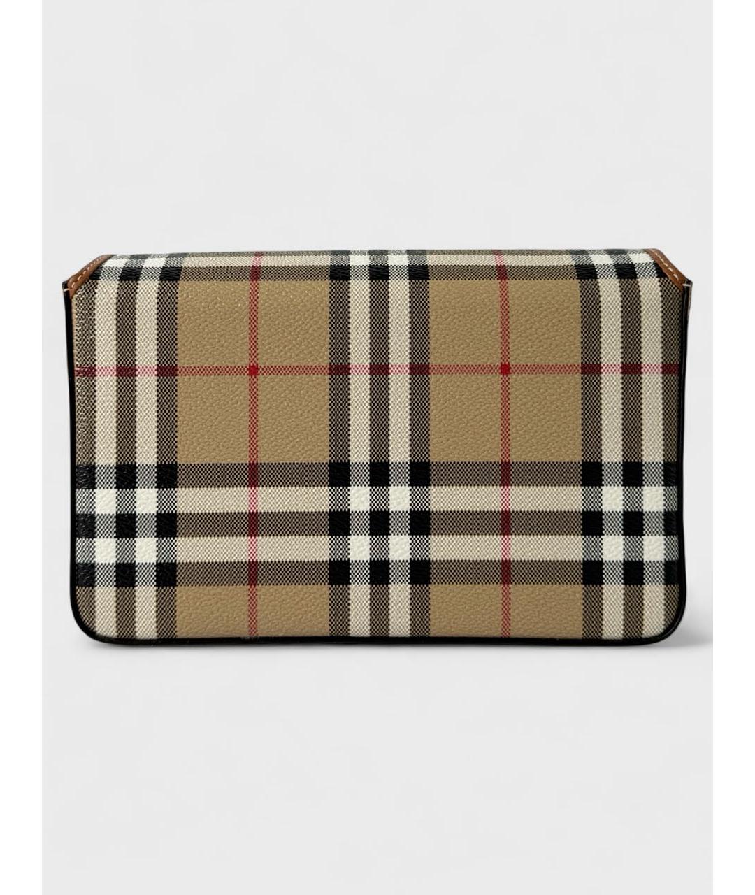 BURBERRY Коричневая кожаная сумка через плечо, фото 5