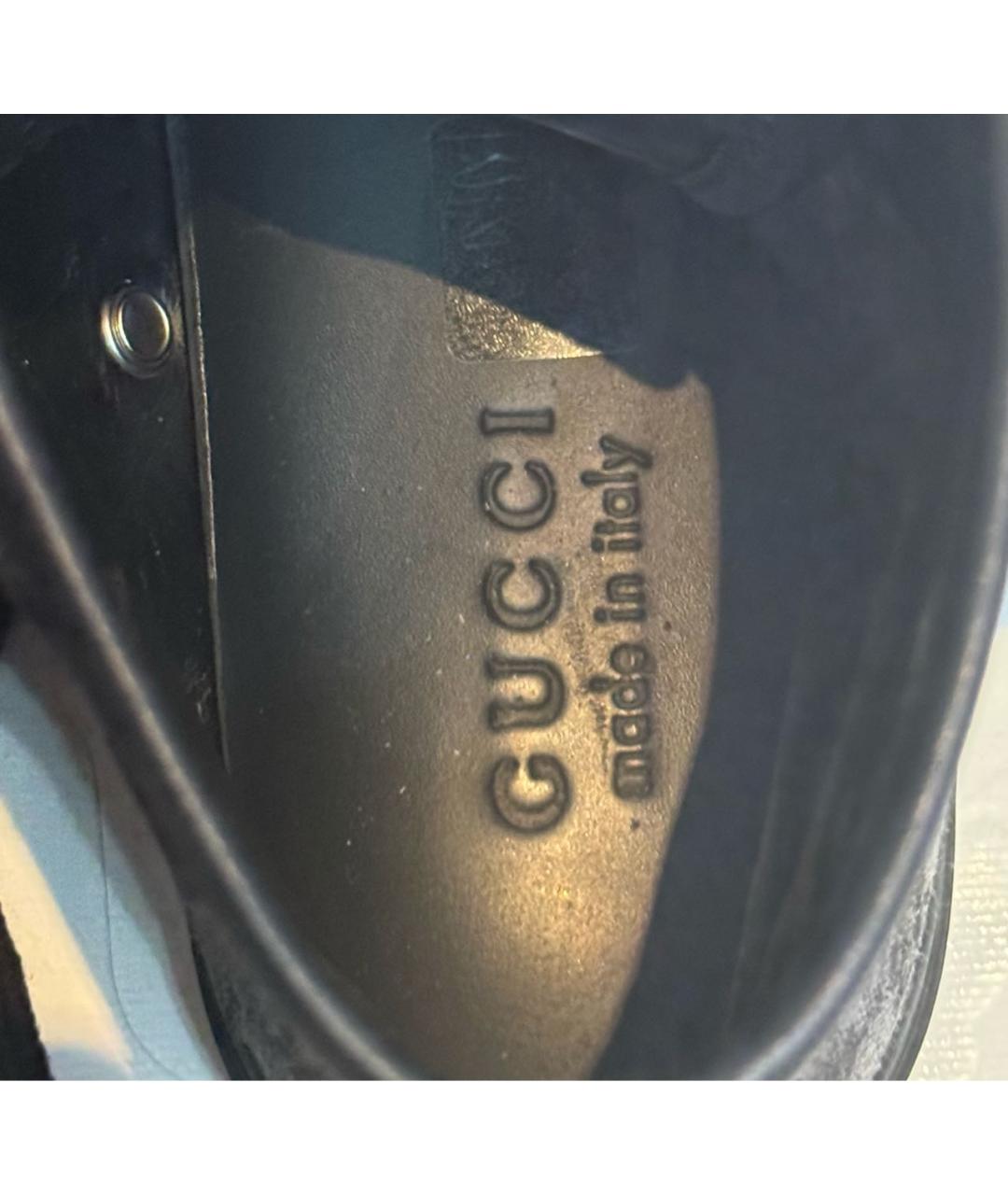 GUCCI Черные текстильные кеды, фото 6