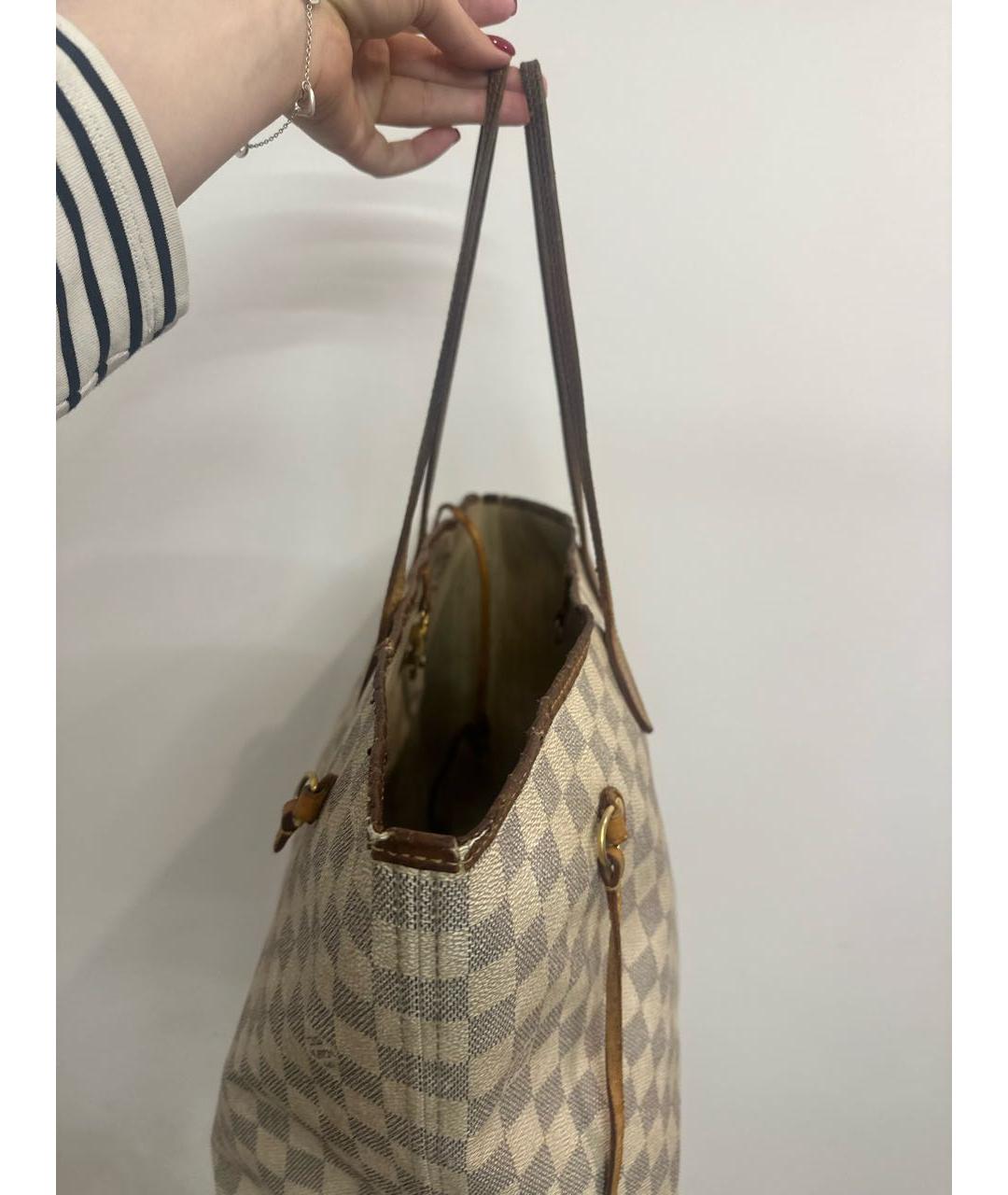 LOUIS VUITTON Белая сумка с короткими ручками, фото 2