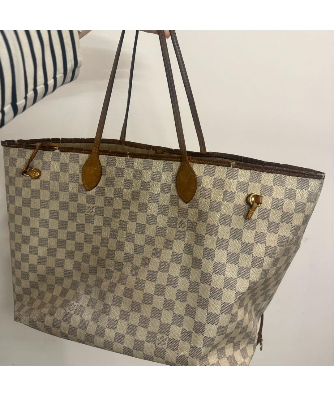 LOUIS VUITTON Белая сумка с короткими ручками, фото 3