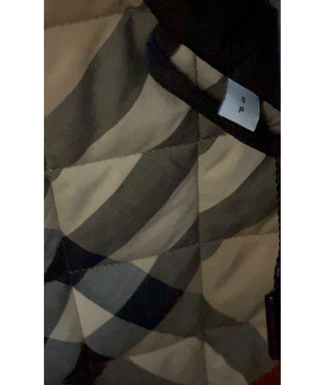 BURBERRY Черная полиэстеровая куртка, фото 3