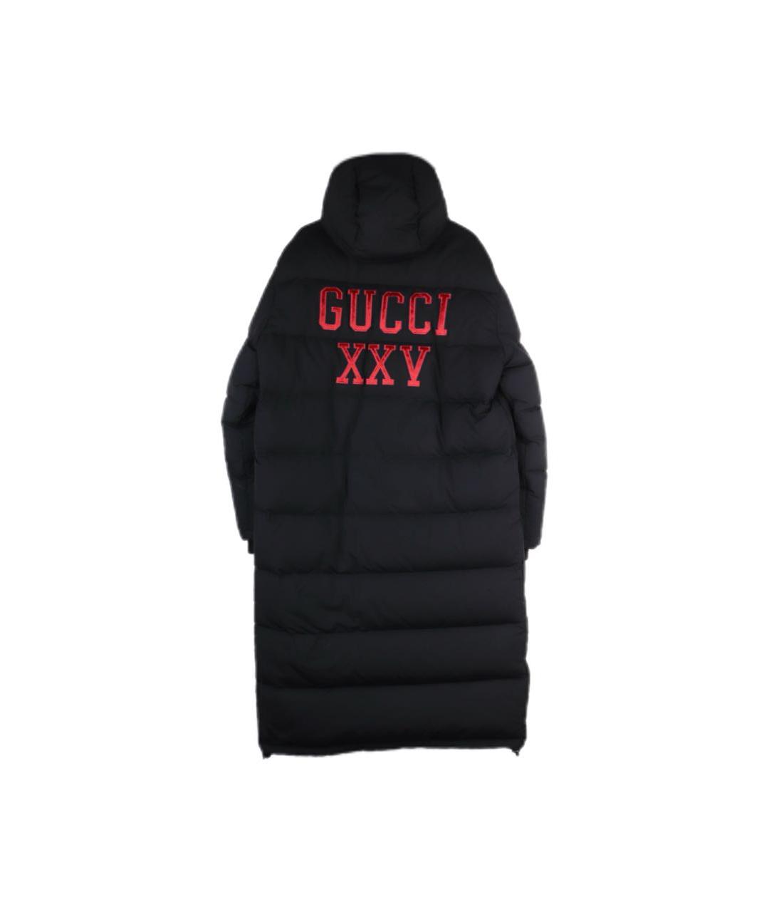 GUCCI Черный полиэстеровый пуховик, фото 2