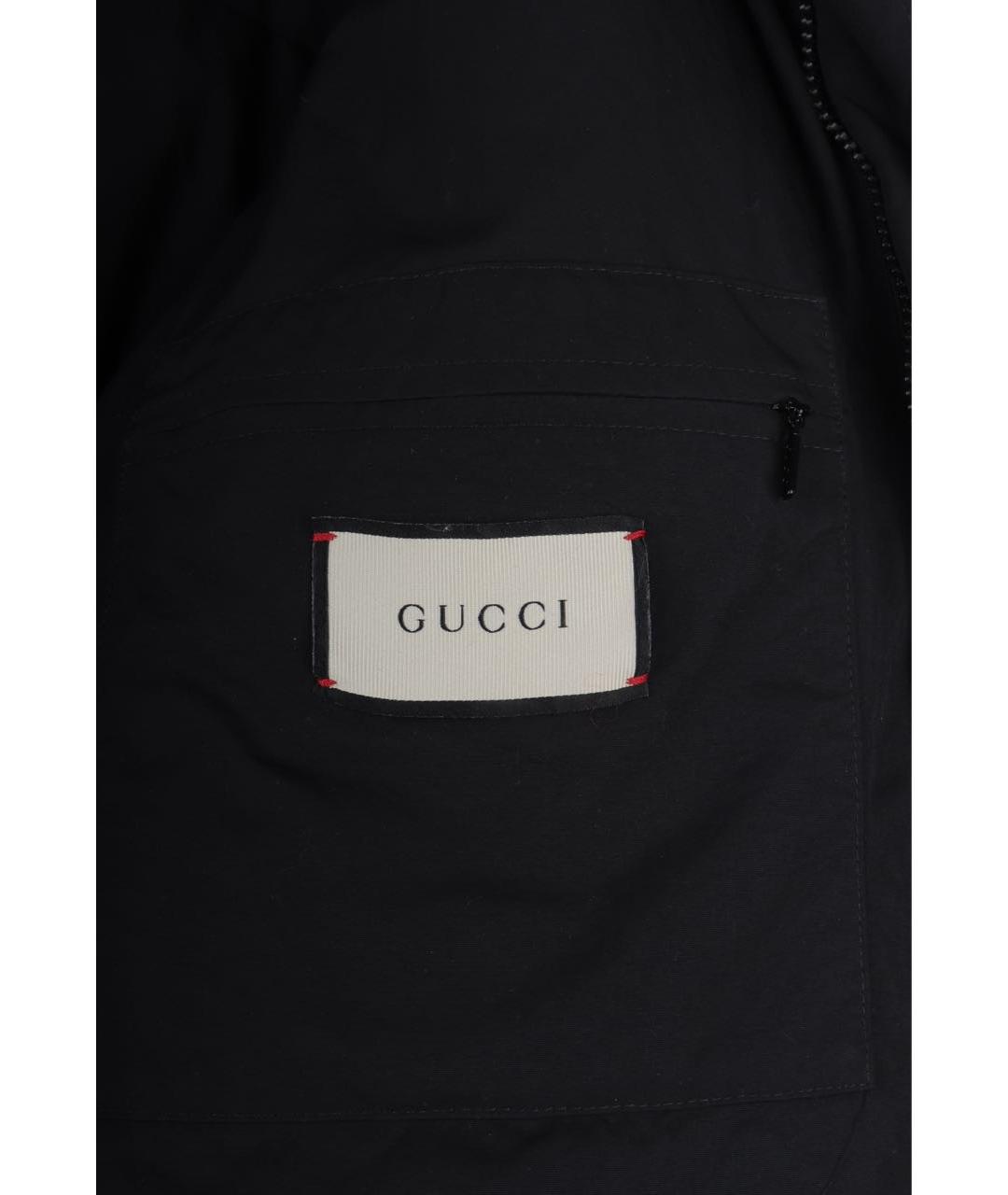 GUCCI Черный полиэстеровый пуховик, фото 8