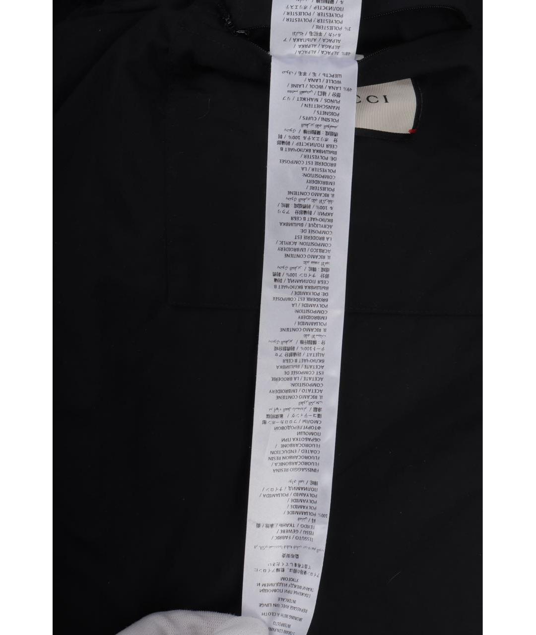 GUCCI Черный полиэстеровый пуховик, фото 5