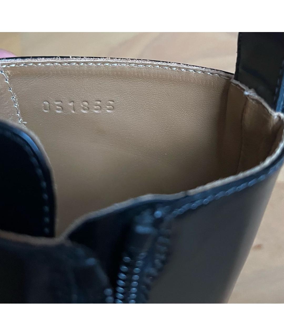 CHLOE Черные кожаные ботильоны, фото 8