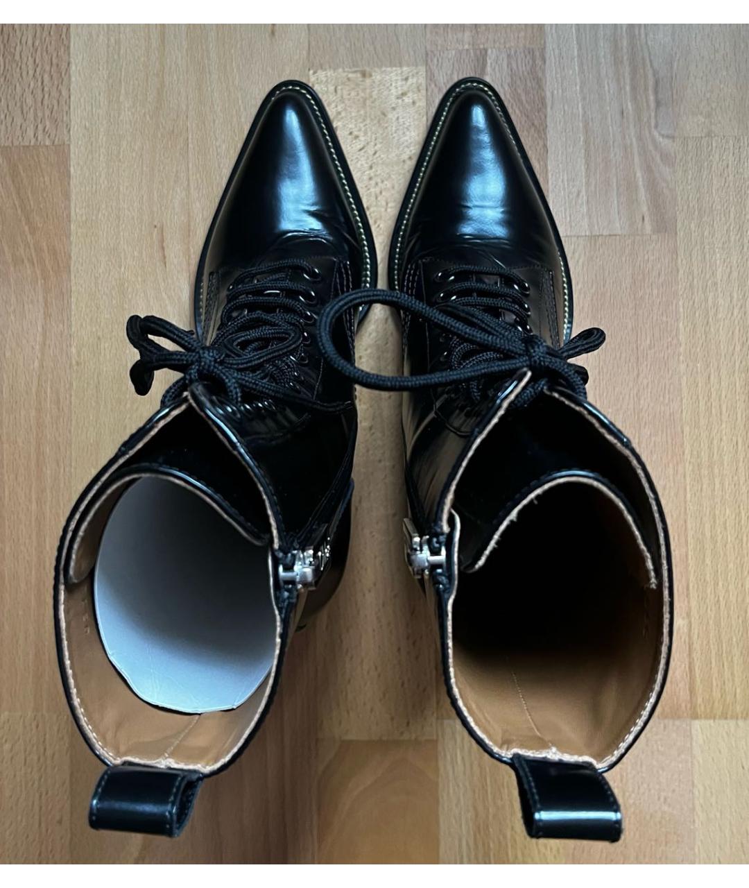 CHLOE Черные кожаные ботильоны, фото 3