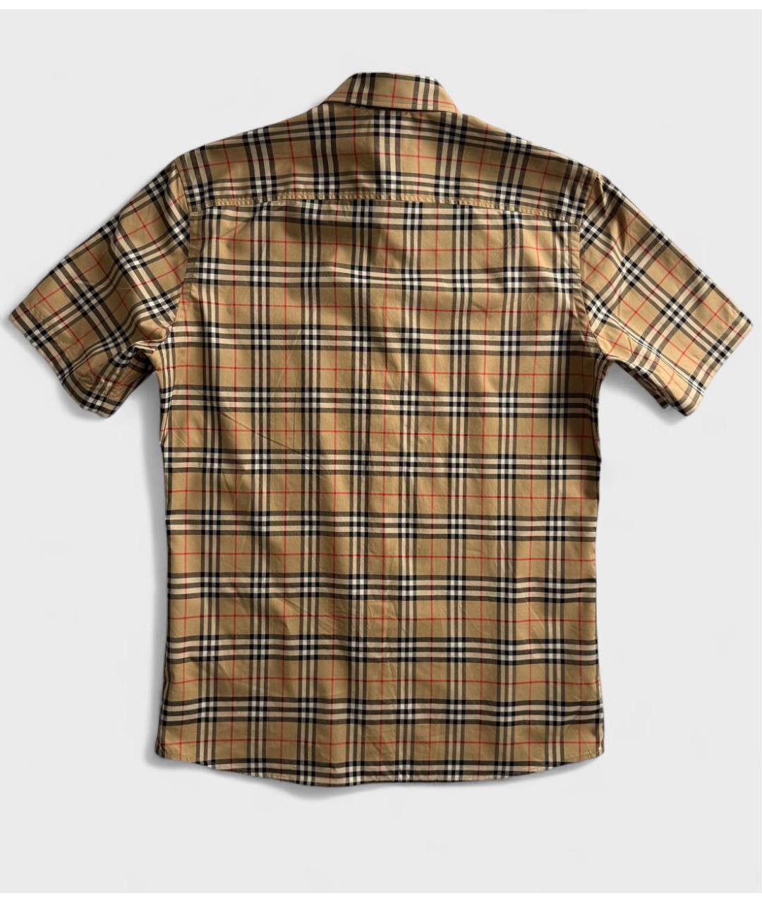 BURBERRY Коричневая хлопковая кэжуал рубашка, фото 4