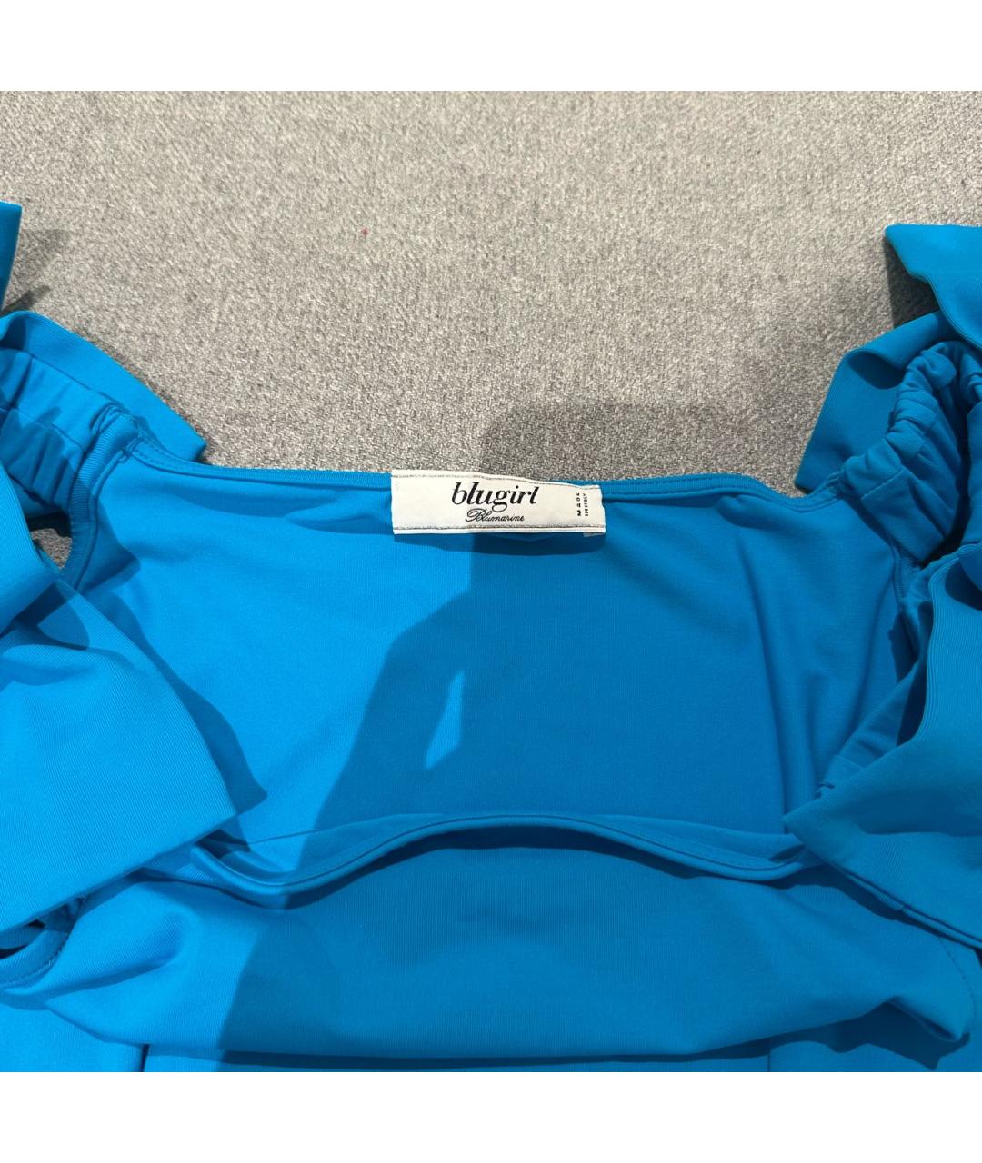 BLUGIRL Синее полиамидовое коктейльное платье, фото 3