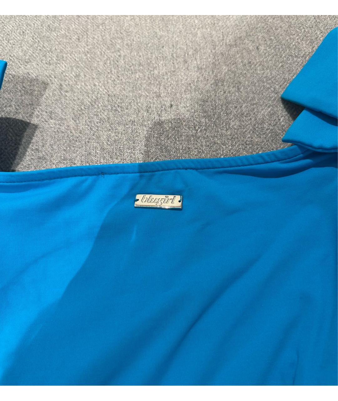 BLUGIRL Синее полиамидовое коктейльное платье, фото 4