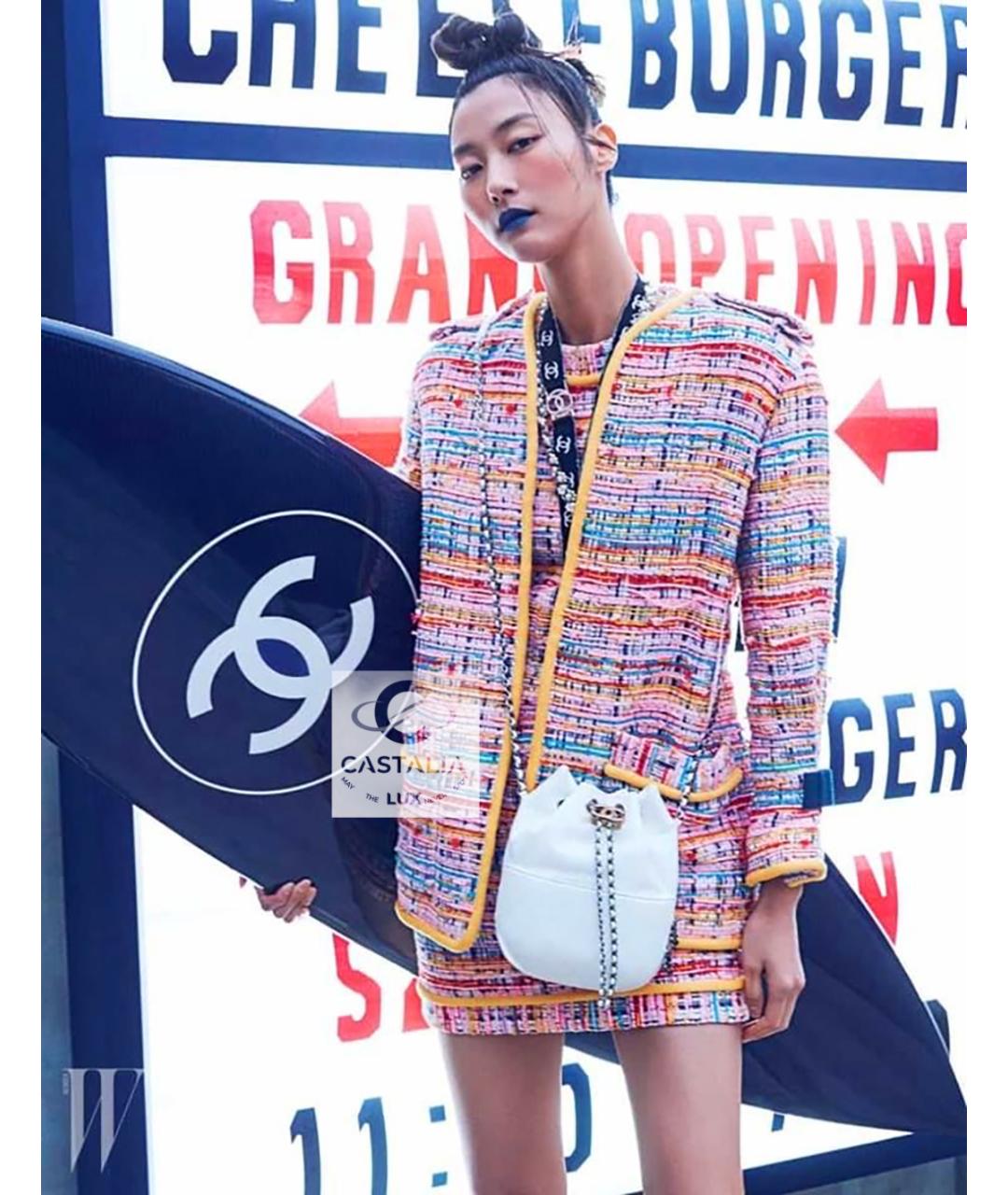 CHANEL Мульти твидовое коктейльное платье, фото 3