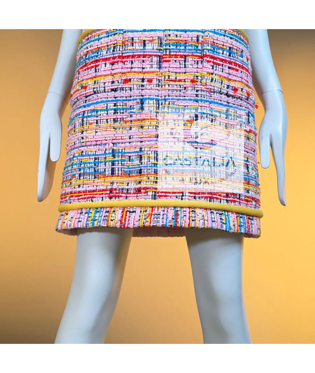 CHANEL Мульти твидовое коктейльное платье, фото 8