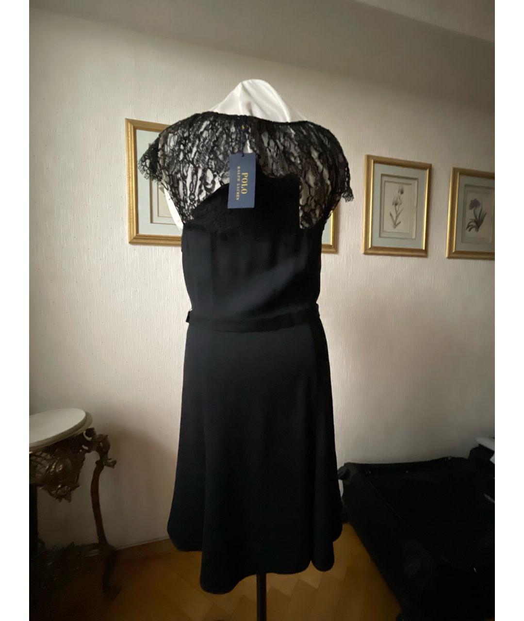 POLO RALPH LAUREN Черное коктейльное платье, фото 2