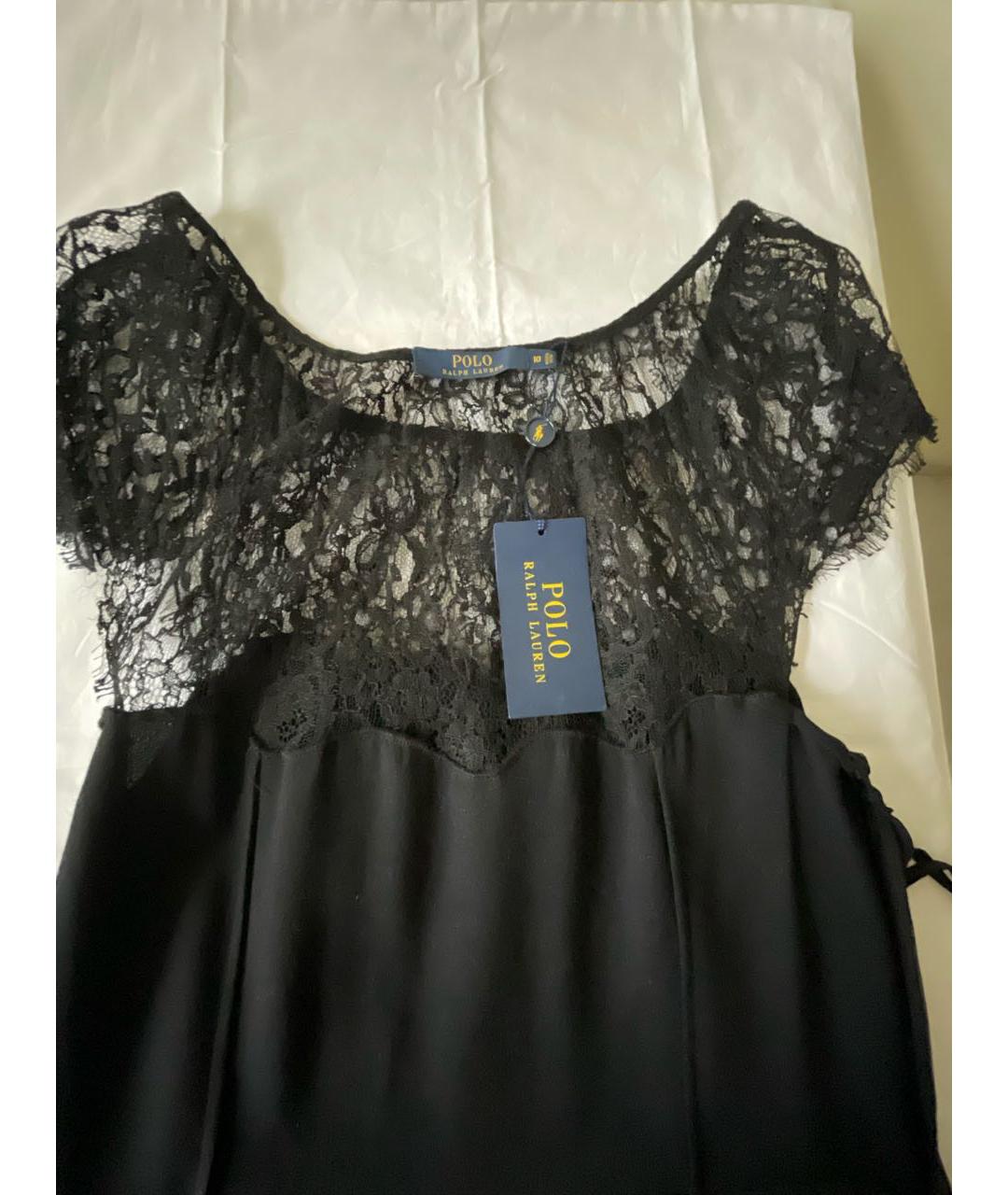 POLO RALPH LAUREN Черное коктейльное платье, фото 3