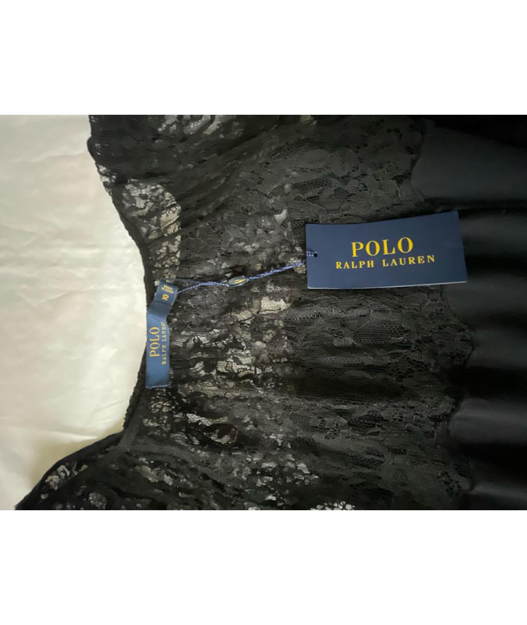 POLO RALPH LAUREN Черное коктейльное платье, фото 6