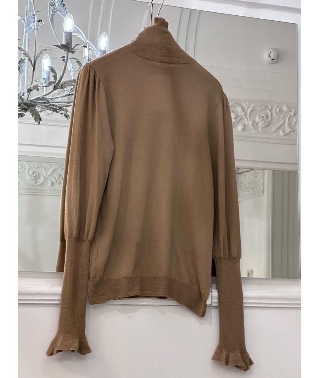 RALPH LAUREN Бежевая шерстяная водолазка, фото 2
