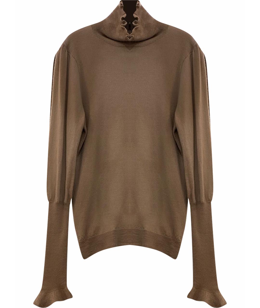 RALPH LAUREN Бежевая шерстяная водолазка, фото 1