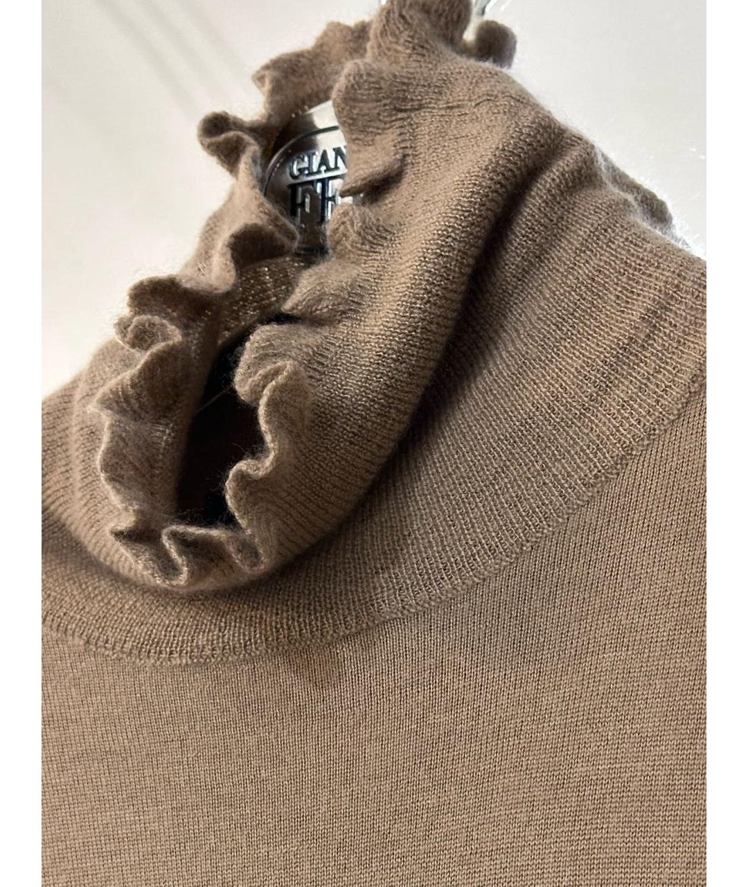 RALPH LAUREN Бежевая шерстяная водолазка, фото 4