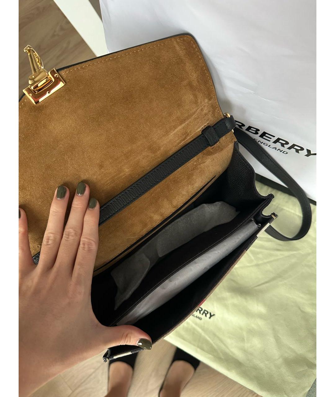 BURBERRY Мульти кожаная сумка через плечо, фото 4