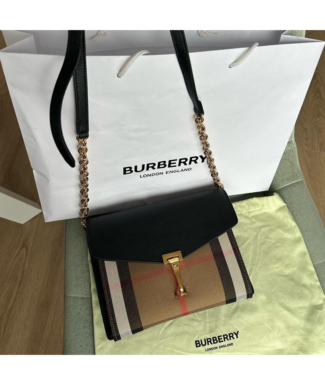 BURBERRY Мульти кожаная сумка через плечо, фото 8