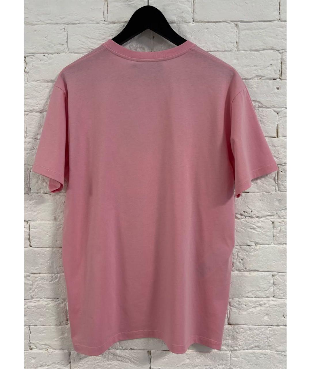GUCCI Розовая хлопковая футболка, фото 2