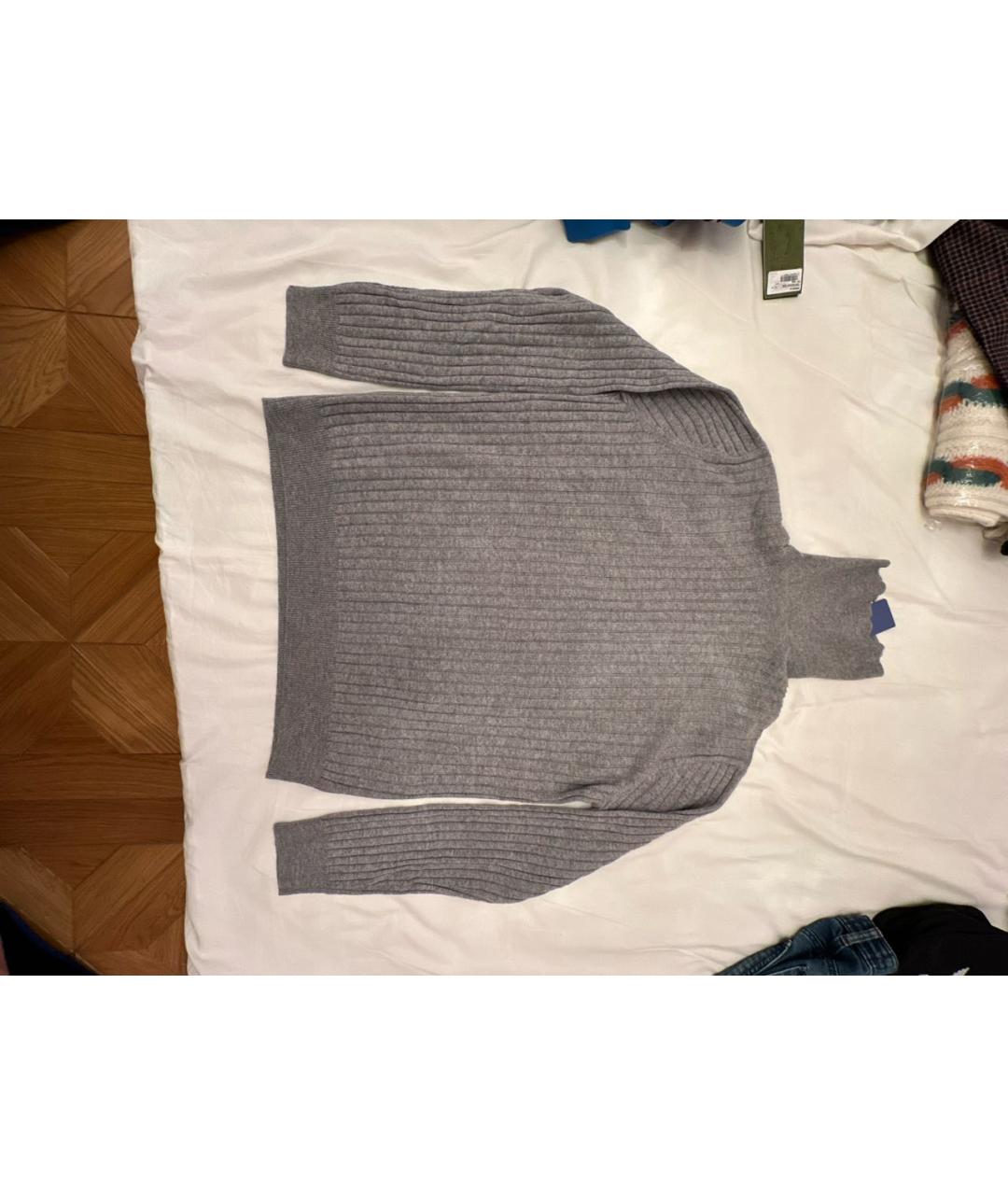 MALO Серая шерстяная водолазка, фото 2