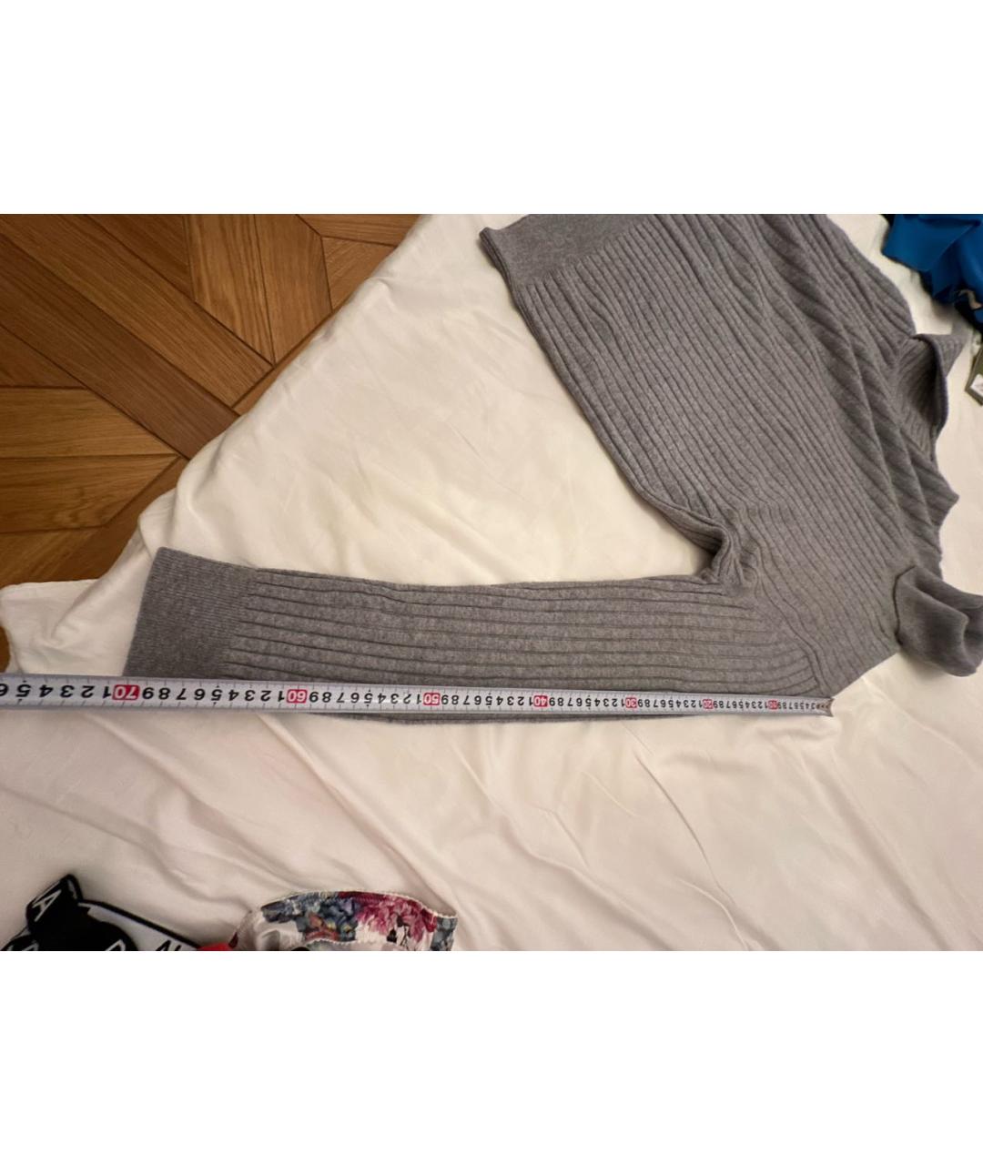 MALO Серая шерстяная водолазка, фото 7