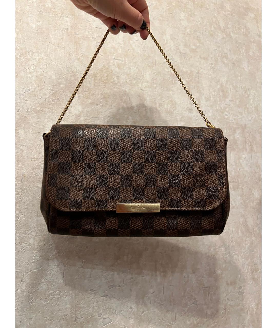 LOUIS VUITTON Коричневая сумка через плечо, фото 9
