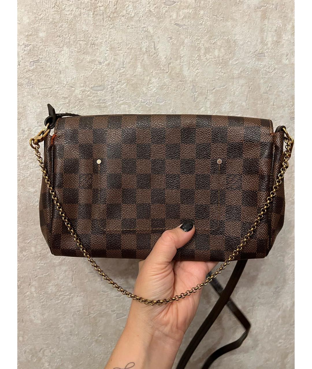 LOUIS VUITTON Коричневая сумка через плечо, фото 3