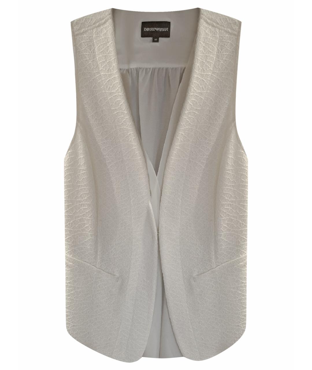 EMPORIO ARMANI Белый полиэстеровый жилет, фото 1