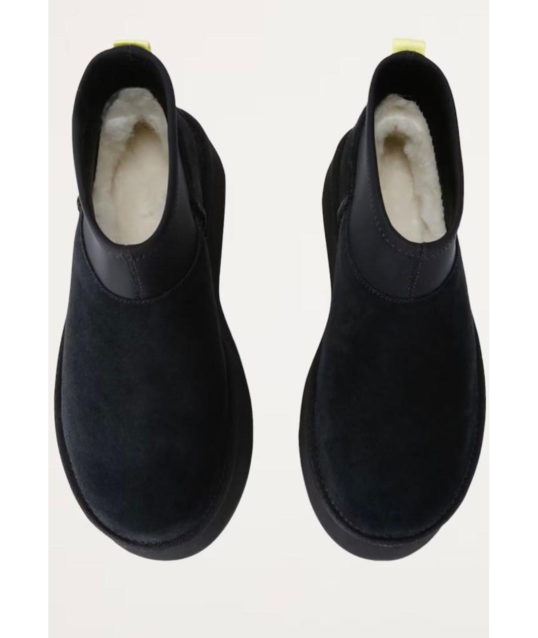 UGG AUSTRALIA Черные замшевые ботинки, фото 2