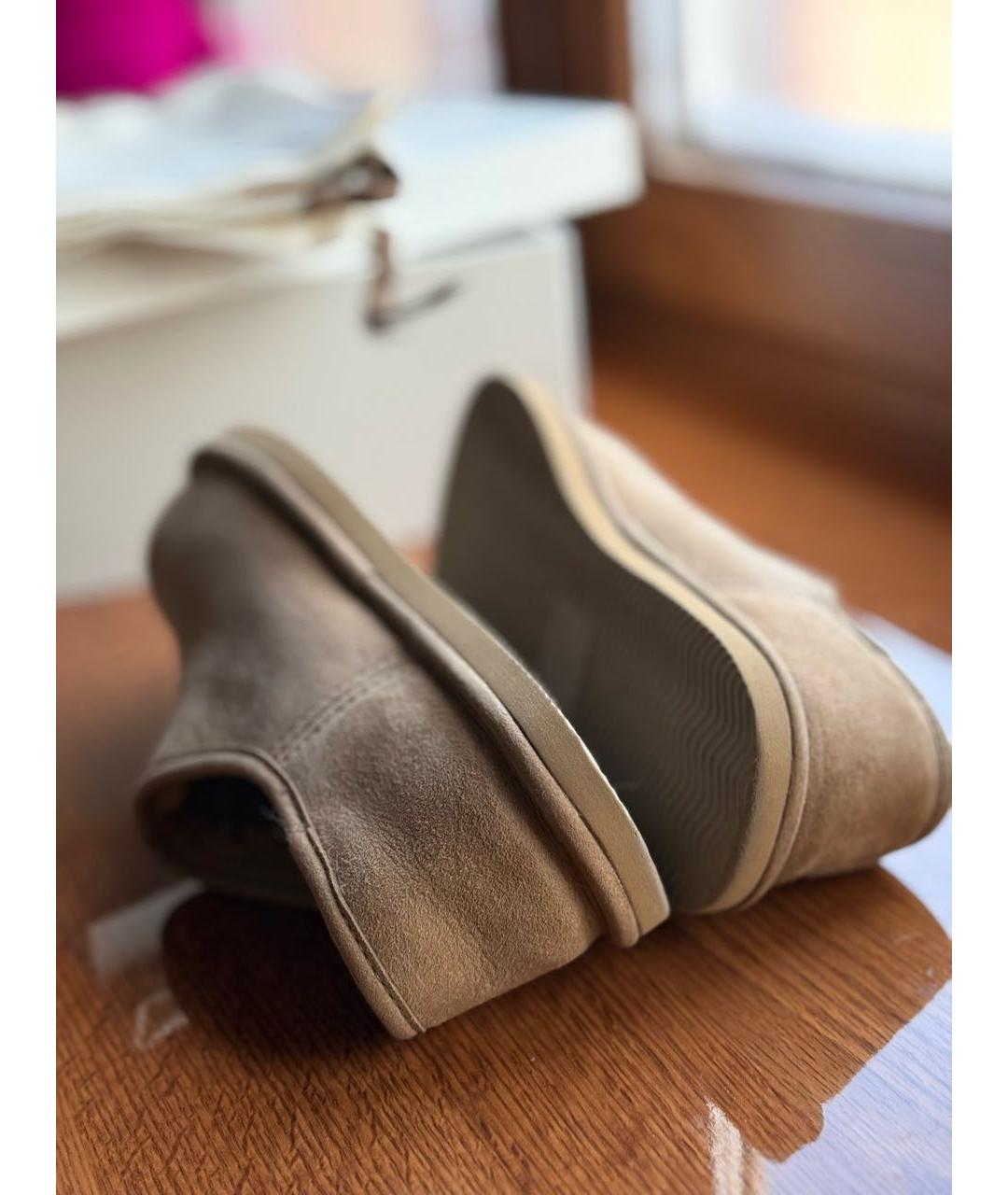 12 STOREEZ Бежевые замшевые ботинки, фото 7