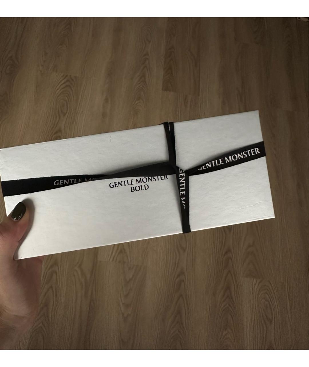 GENTLE MONSTER Антрацитовые металлические солнцезащитные очки, фото 4